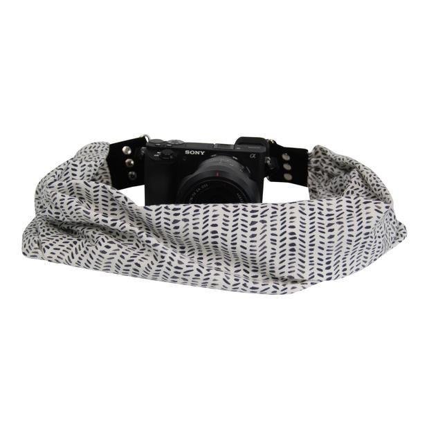 Kyla Fashion Pocket Scarf Strap - Stylish Camera Accessory for DSLR/Mirrorless Cameras - Perfect for Travel, Photography & Everyday Use
