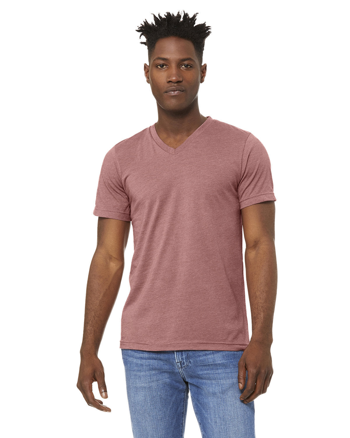 Bella + Canvas 3005CVC Unisex V-Neck T-Shirt - Soft CVC Jersey Tee for Men & Women - Perfect for Casual Wear, Layering & Everyday Comfort