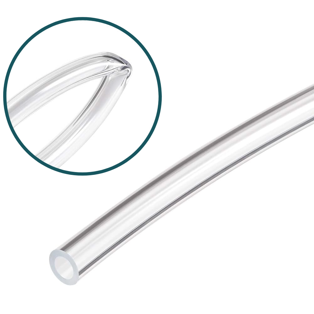 6mm Clear Air Pump Hose - 0.2 Inch Flexible PVC Tubing for Aquariums, Fish Tanks, Air Beds & Inflatables - Durable & Transparent Air Hose