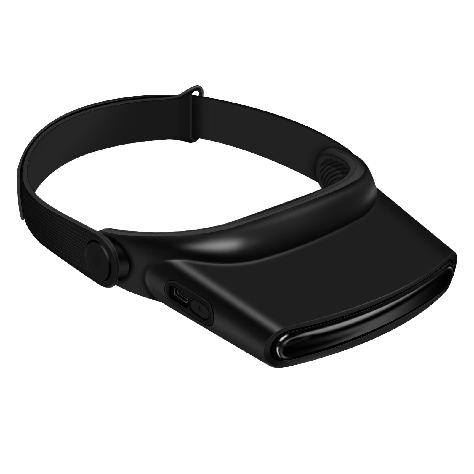 TRELC Hands-Free Bladeless Headband Fan with Sun Hat - Rechargeable USB Cooling Fan for Men & Women - Perfect for Cycling, Fishing, Hiking, Camping & Outdoor Sports (Black) | Stay Cool During Summer Activities