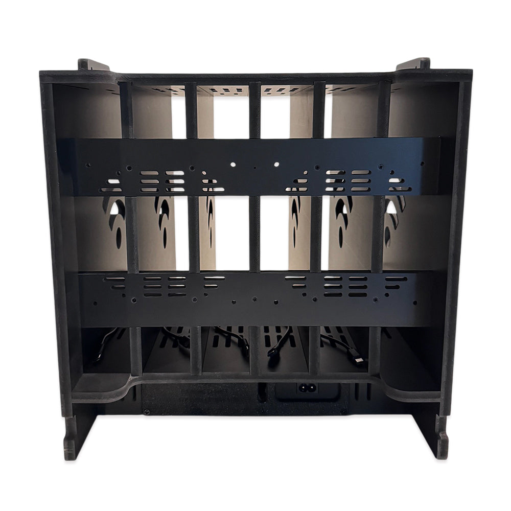 6 Bay USB C Tablet Charging Station - Fast Charging Cabinet for iPad, Samsung Tablets (Large & XL Size) - Perfect for Schools, Offices & Libraries