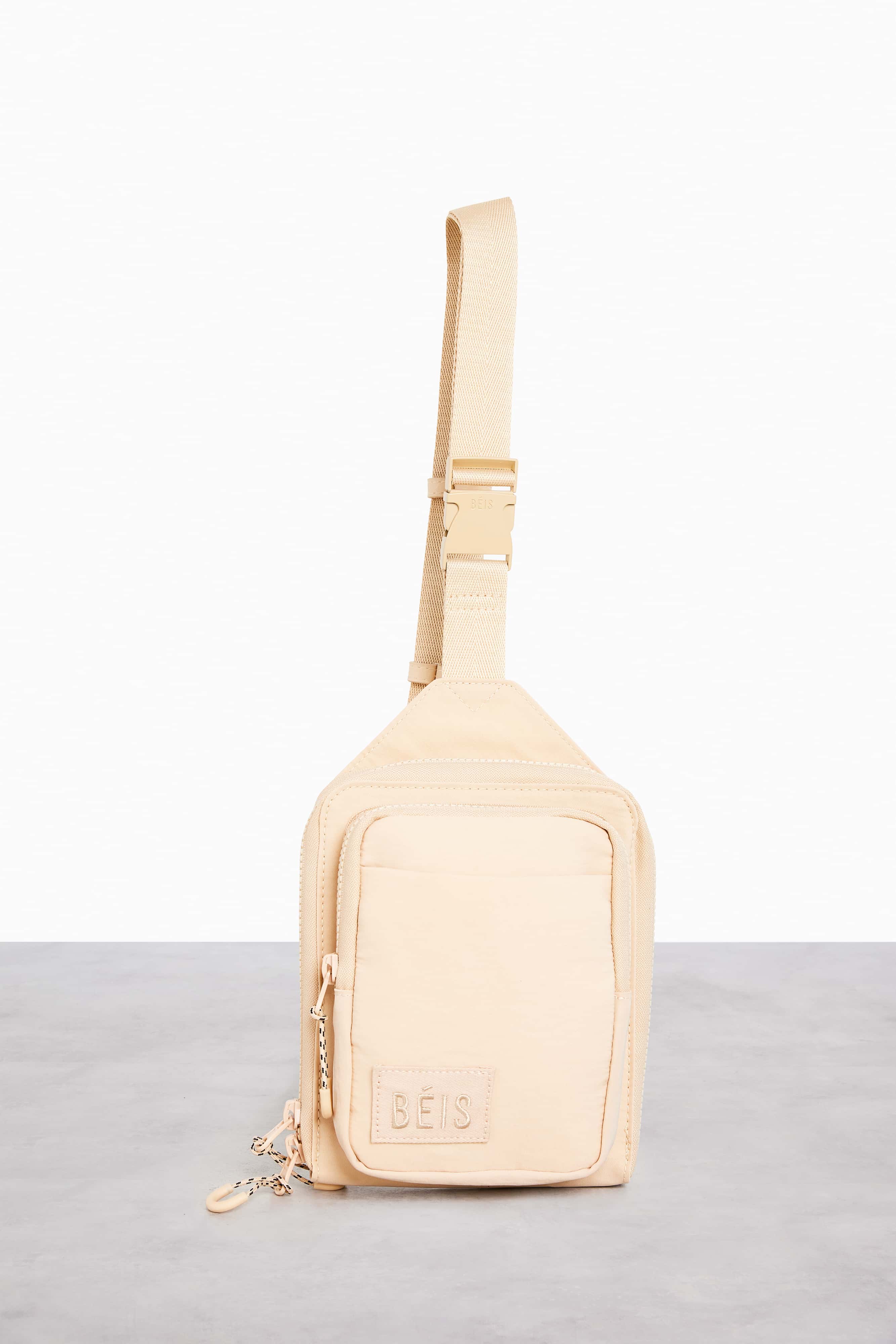 Premium Beige Sport Sling Bag - Lightweight & Durable Crossbody Bag for Running, Hiking & Travel - Perfect for Gym, Outdoor Adventures & Daily Use