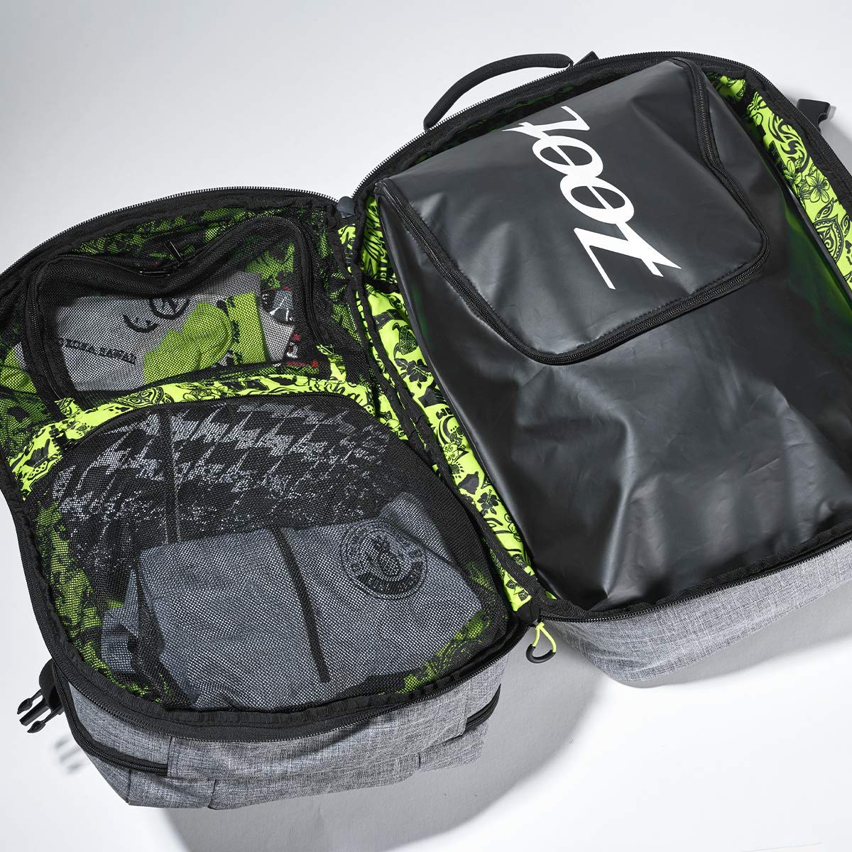 Zoot Ultra Tri Backpack 42L - Lightweight Durable Triathlon Backpack for Swim Bike Run - Perfect for Triathletes, Travel & Outdoor Adventures