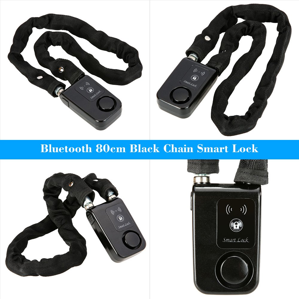 Smart Chain Lock - Waterproof Bluetooth Padlock with Keyless Phone APP Control for Bikes, Gates & Storage - Secure Your Outdoor & Indoor Belongings