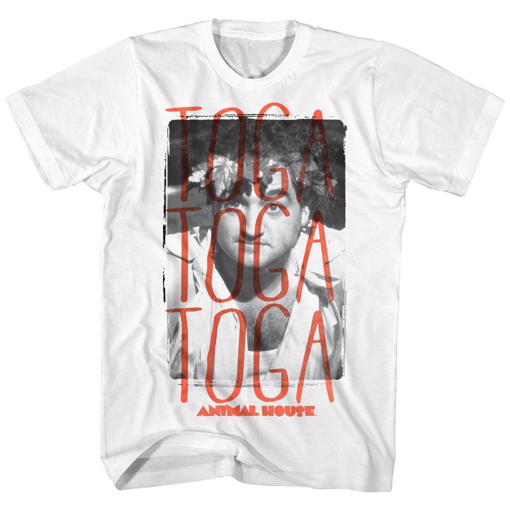 Animal House Men's Toga Toga Toga T-Shirt - Funny Movie Quote Tee for Parties & Greek Life Events