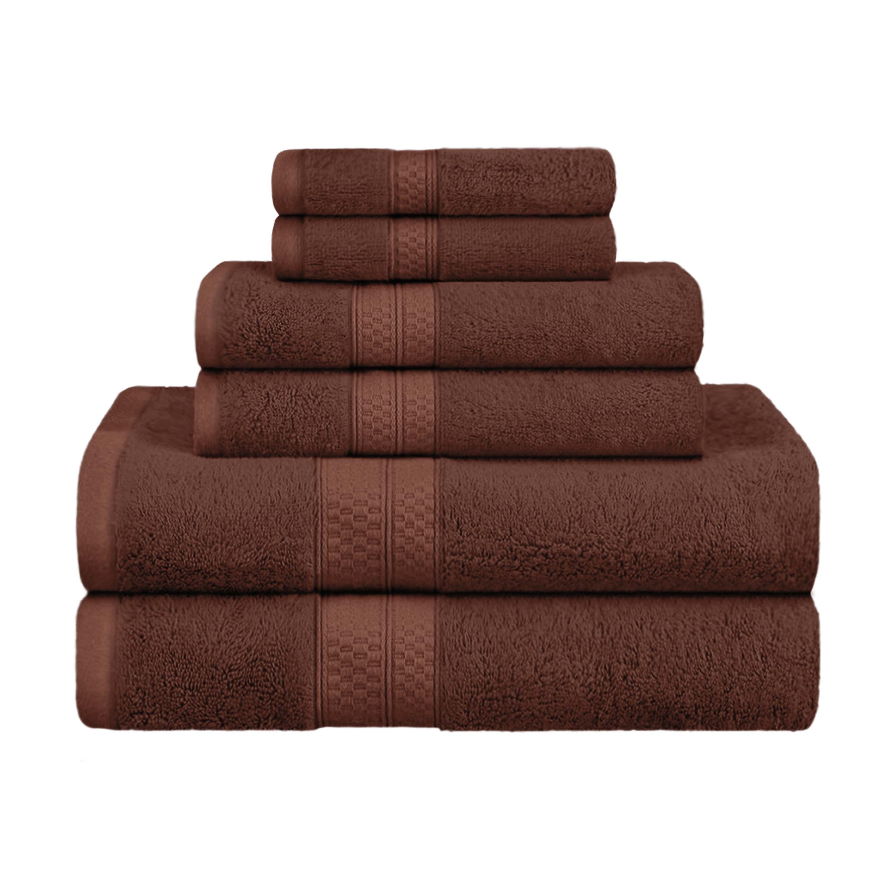 Ultra Soft Rayon Bamboo Cotton Blend 6-Piece Towel Set | Bath, Beach & Spa Luxury Towels | Eco-Friendly & Absorbent