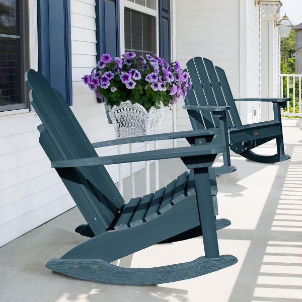 Premium Outdoor Classic Westport Adirondack Rocking Chair - All-Weather Resistant, Comfortable Patio & Garden Rocking Chair for Porch, Deck, Backyard Relaxation