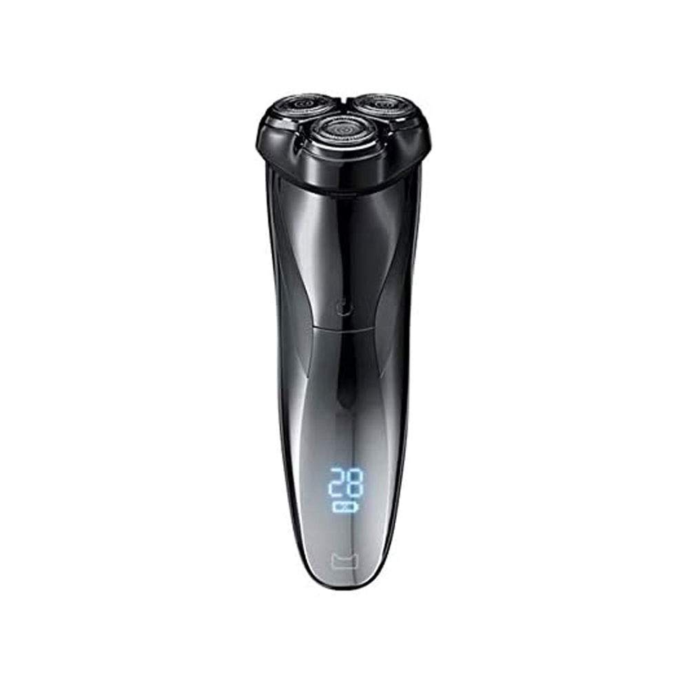3D Rechargeable Waterproof IPX7 Electric Shaver for Men - Cordless Wet & Dry Rotary Shaving Razor with Time Display & Travel Case - Perfect for Home, Gym, and Travel Use