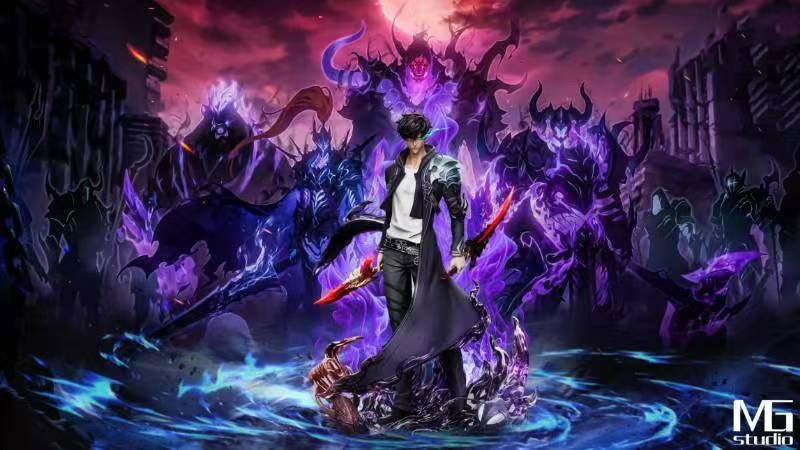 MG Studio Solo Leveling Sung Jinwoo Anime Figure - Official Licensed Collectible for Fans | Perfect for Display, Cosplay Props, and Anime Merchandise Collection