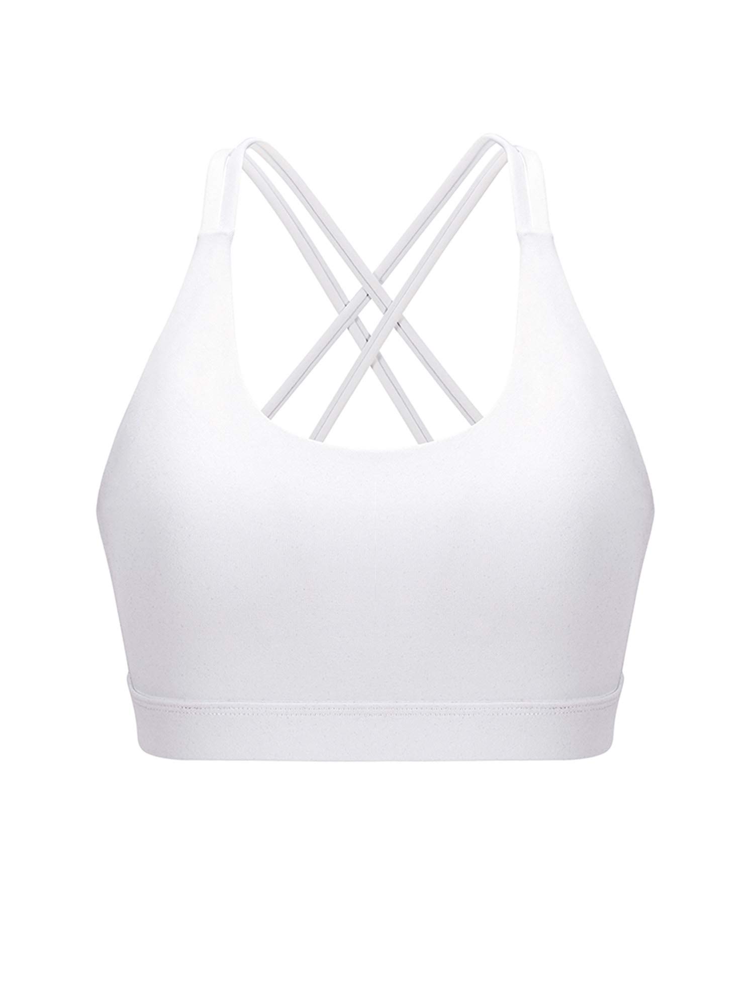 Women's Padded Sports Bra - High Support Yoga Tank Top for Gym, Workout & Fitness - Breathable Activewear for Running, Pilates & CrossFit