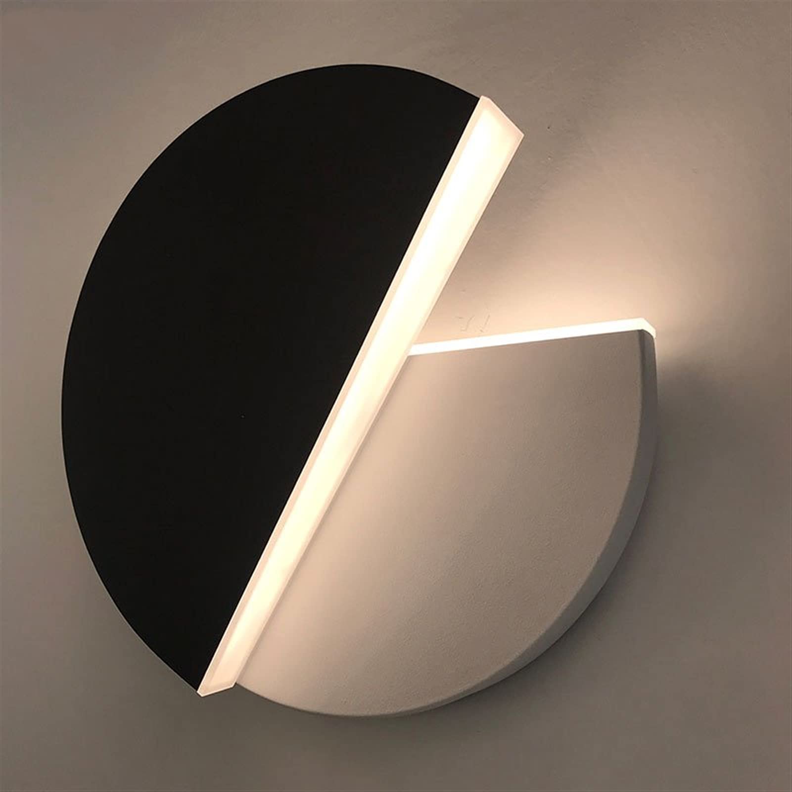 360° Rotatable LED Wall Lamp - Adjustable Bedside Light in White/Black, Modern Bedroom & Loft Lighting, Wall Decor for Hallway & Aisle - Perfect for Reading, Night Light, and Home Decoration
