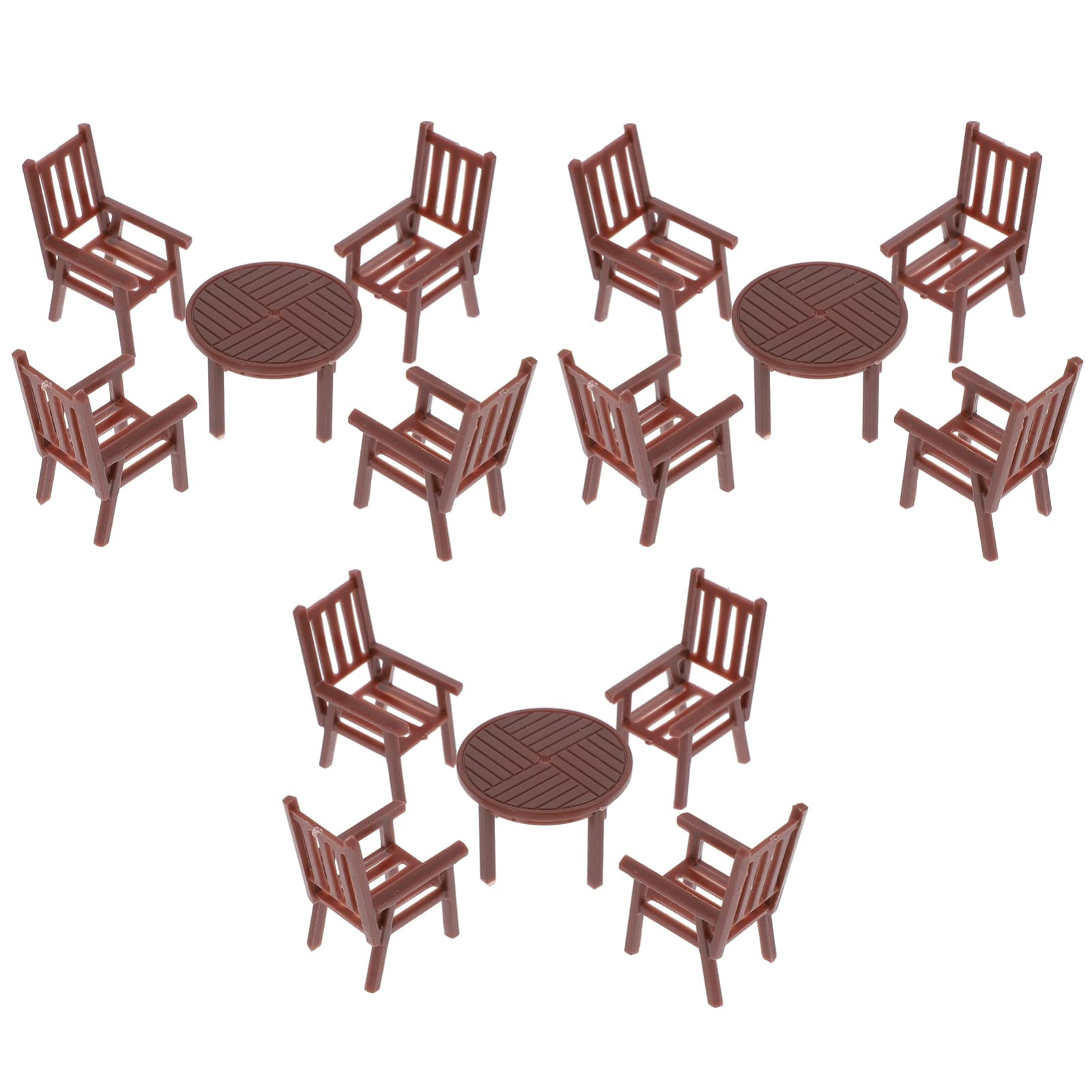Miniature Dollhouse Furniture Set - Tiny Kitchen Table & Chairs for Home Decor, DIY Crafts, and Outdoor Display | Perfect for Dollhouse Miniatures, Collectors, and Creative Play