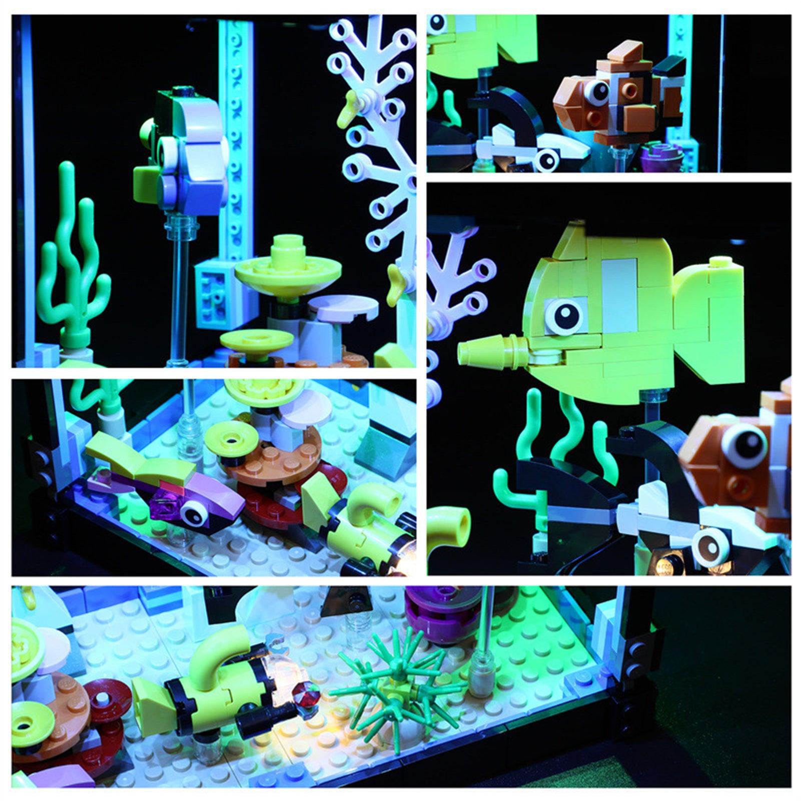 Best Light Kit for LEGO Ideas Creator Fish Tank 31122 - Enhance Your LEGO Aquarium Display for Home Decor & Gift Giving