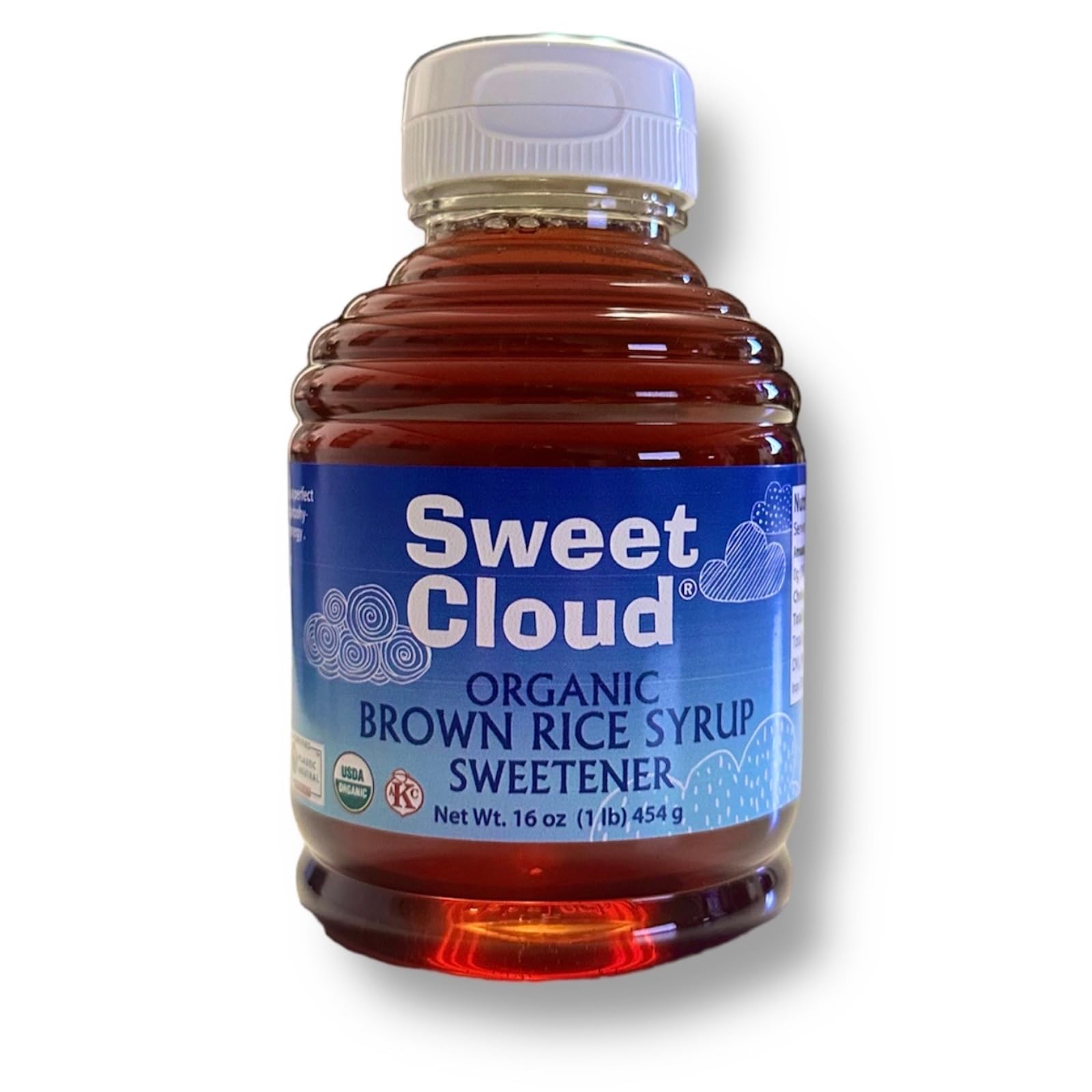 Organic Brown Rice Syrup (Ssal-Jocheong) - Kosher, Gluten-Free, Vegan Malt Syrup - Perfect Honey & Sugar Substitute for Baking, Brewing & Cooking - 1 lb Bottle - Ideal for Vegan Desserts, Healthy Sweeteners & Homemade Beverages