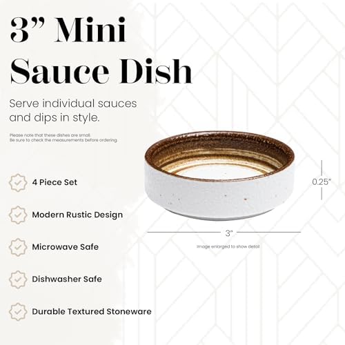 Vikko 4-Piece Small Dipping Bowls Set - 3