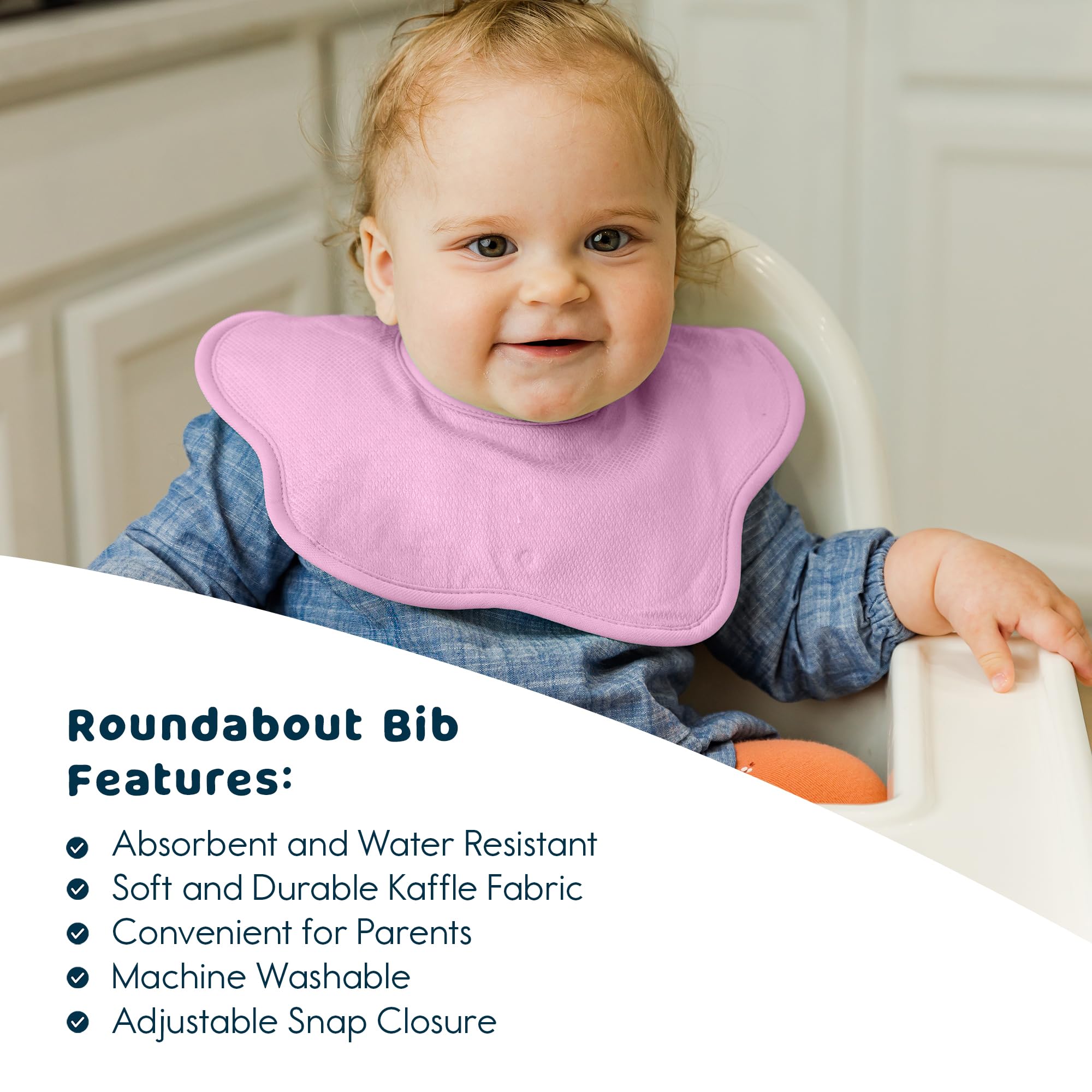 Tiny Twinkle 360° Rotating Waterproof Baby Drool Bibs - Super Absorbent Teething Bibs for Infants & Toddlers, 3 Pack - Perfect for Feeding, Playtime & Messy Meals