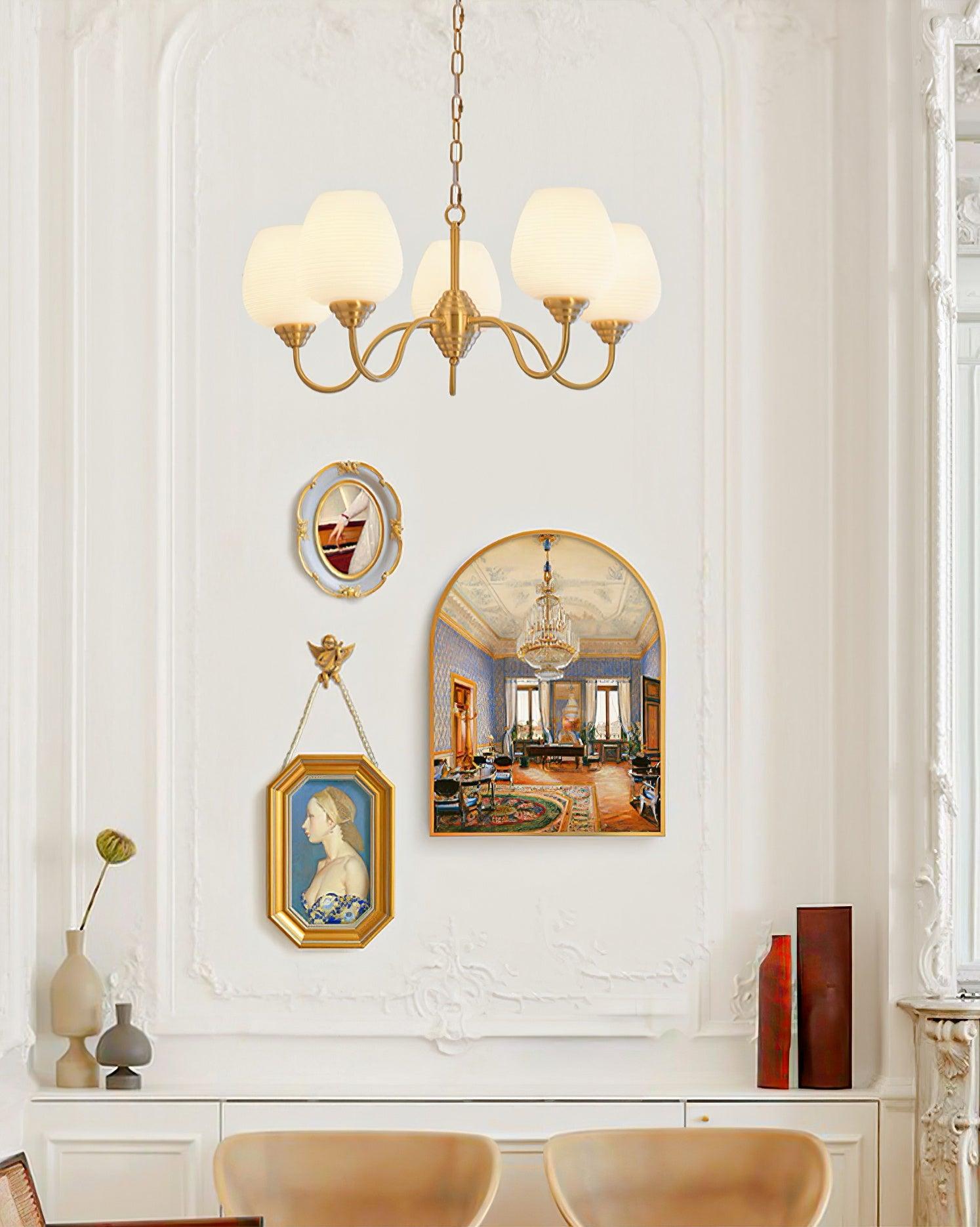 Endon Alton Modern Crystal Chandelier - Elegant Ceiling Light Fixture for Dining Room, Living Room, and Bedroom Decor