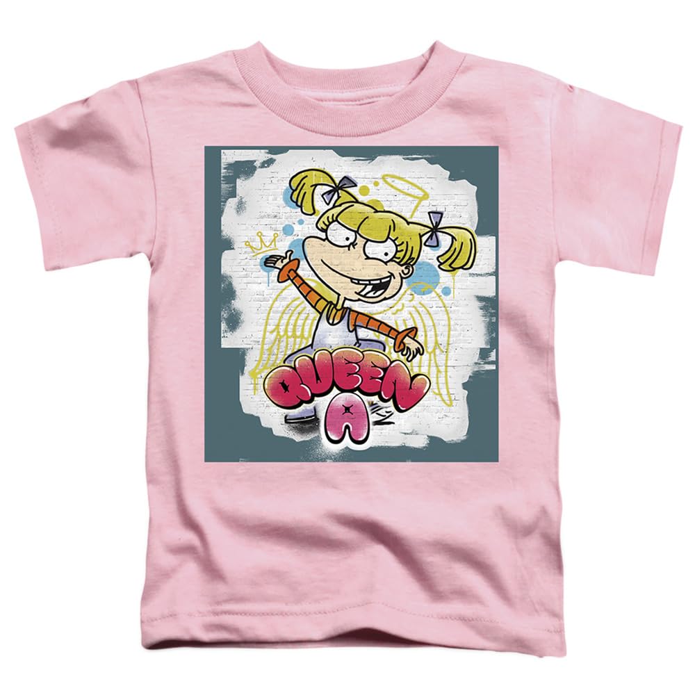 LOGOVISION Rugrats Queen A for Angelica Unisex Toddler T-Shirt | Cute Cartoon Graphic Tee for Boys & Girls | Perfect for Birthday Gifts, Playdates & Family Outfits