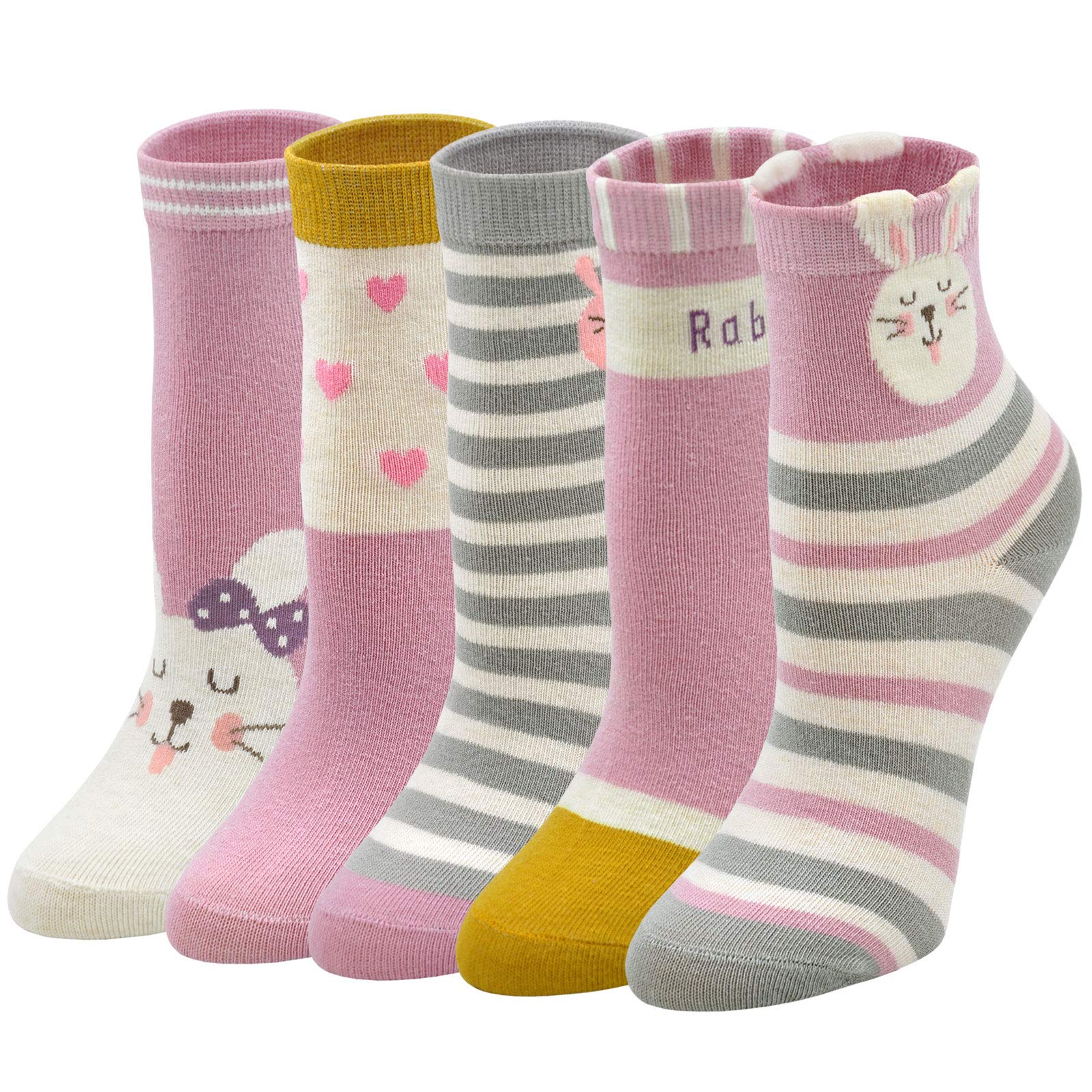 **Cute Cartoon Animal Ankle Socks for Kids - Soft Cotton Breathable Toddler Socks for Boys & Girls - Perfect for School, Play & Everyday Wear**