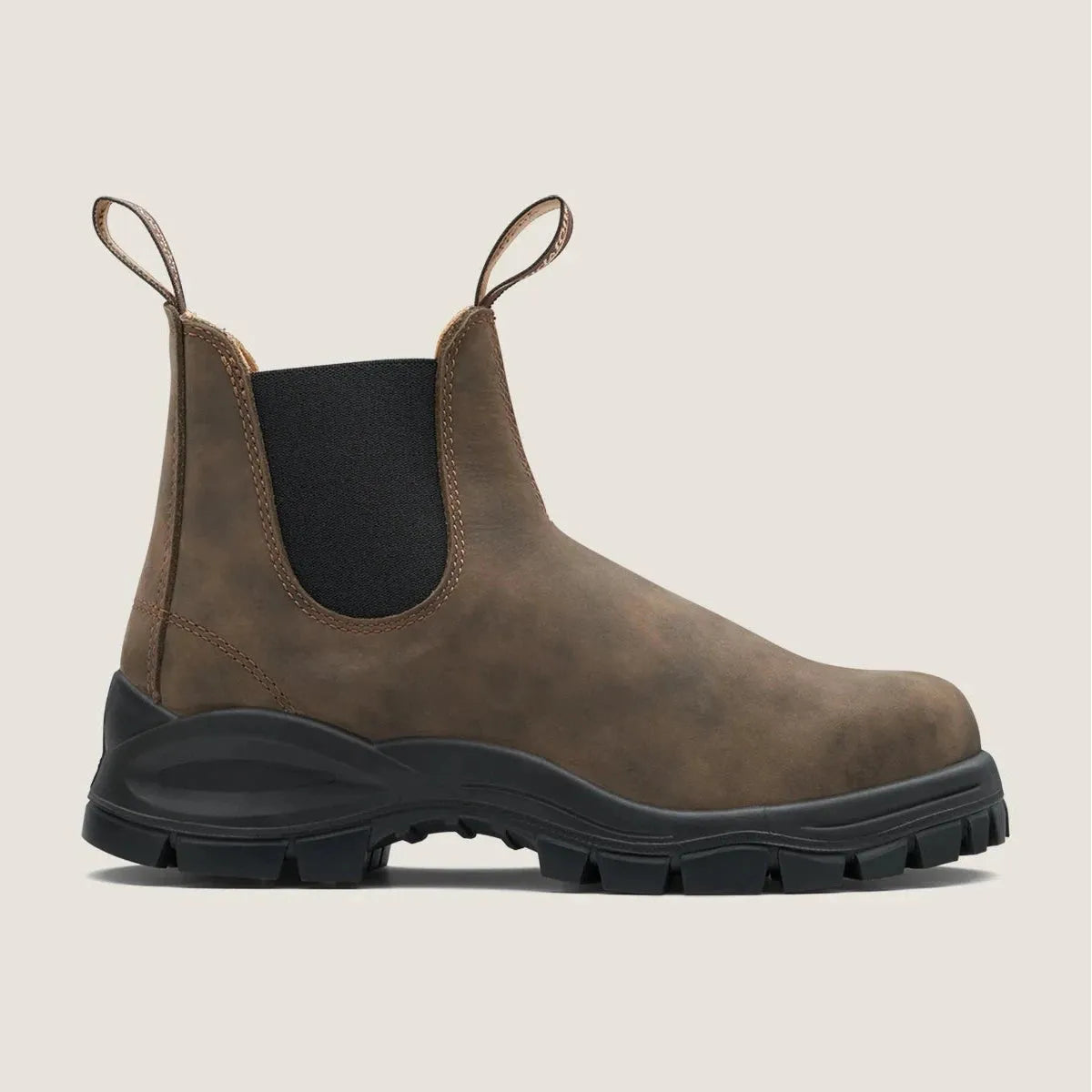 Blundstone Women's Lug 2239 Chelsea Boots - Rustic Brown Leather Ankle Boots for Outdoor, Work & Casual Wear | Waterproof & Comfortable Slip-On Boots for Hiking, Travel & Everyday Use