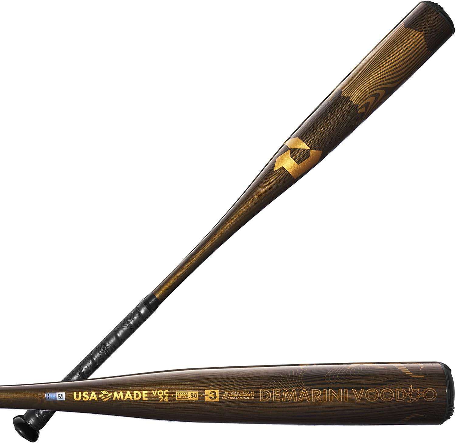 2024 DeMarini Voodoo One (-3) BBCOR Baseball Bat - High Performance for Power Hitters & Competitive Play