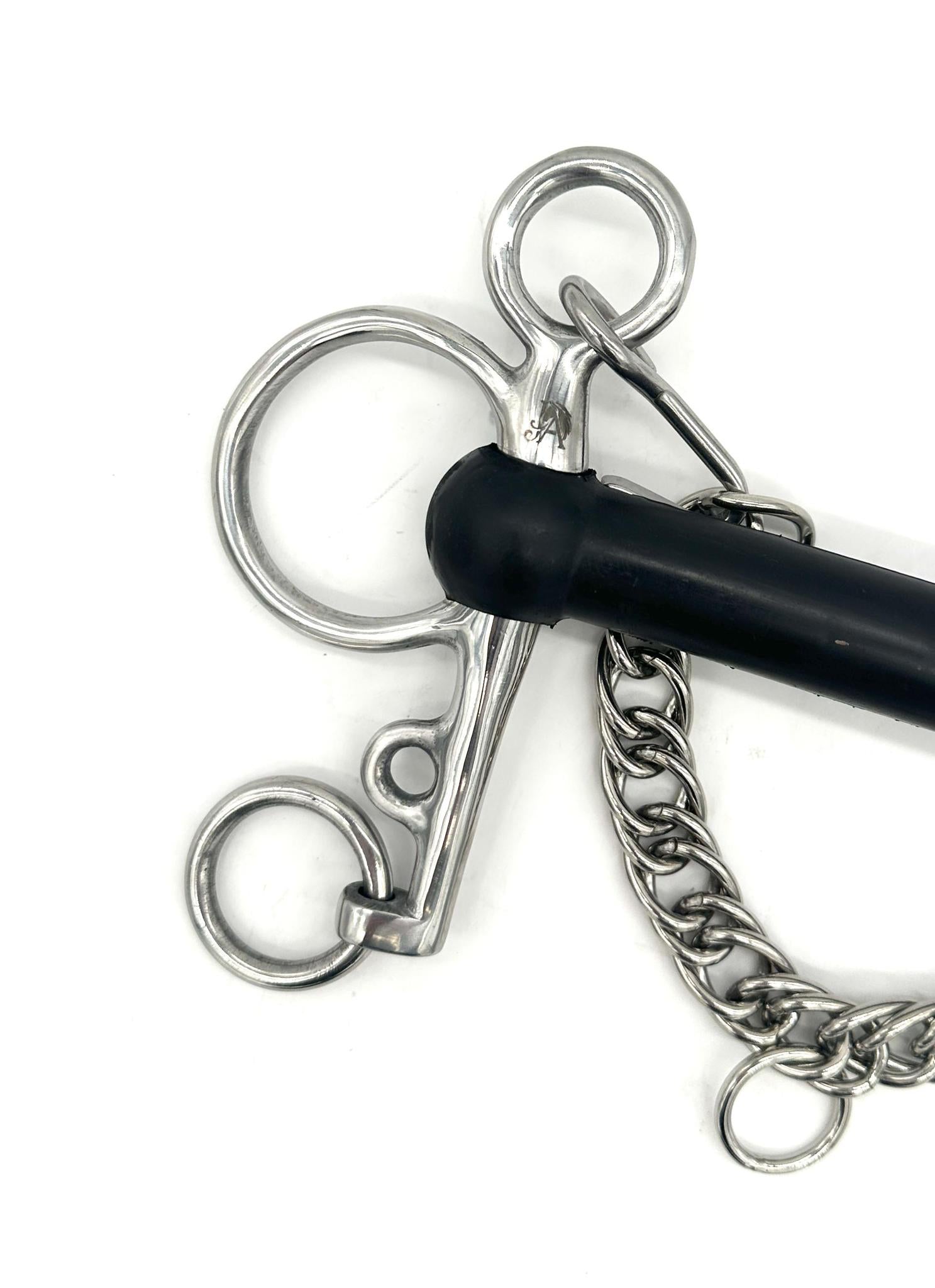 Jake Adams Soft Flexi Mouth Pelham Bit for Horses – Comfortable & Durable Horse Training Bit for Dressage, Jumping & Riding – Perfect for Equestrian Sports & Training Sessions