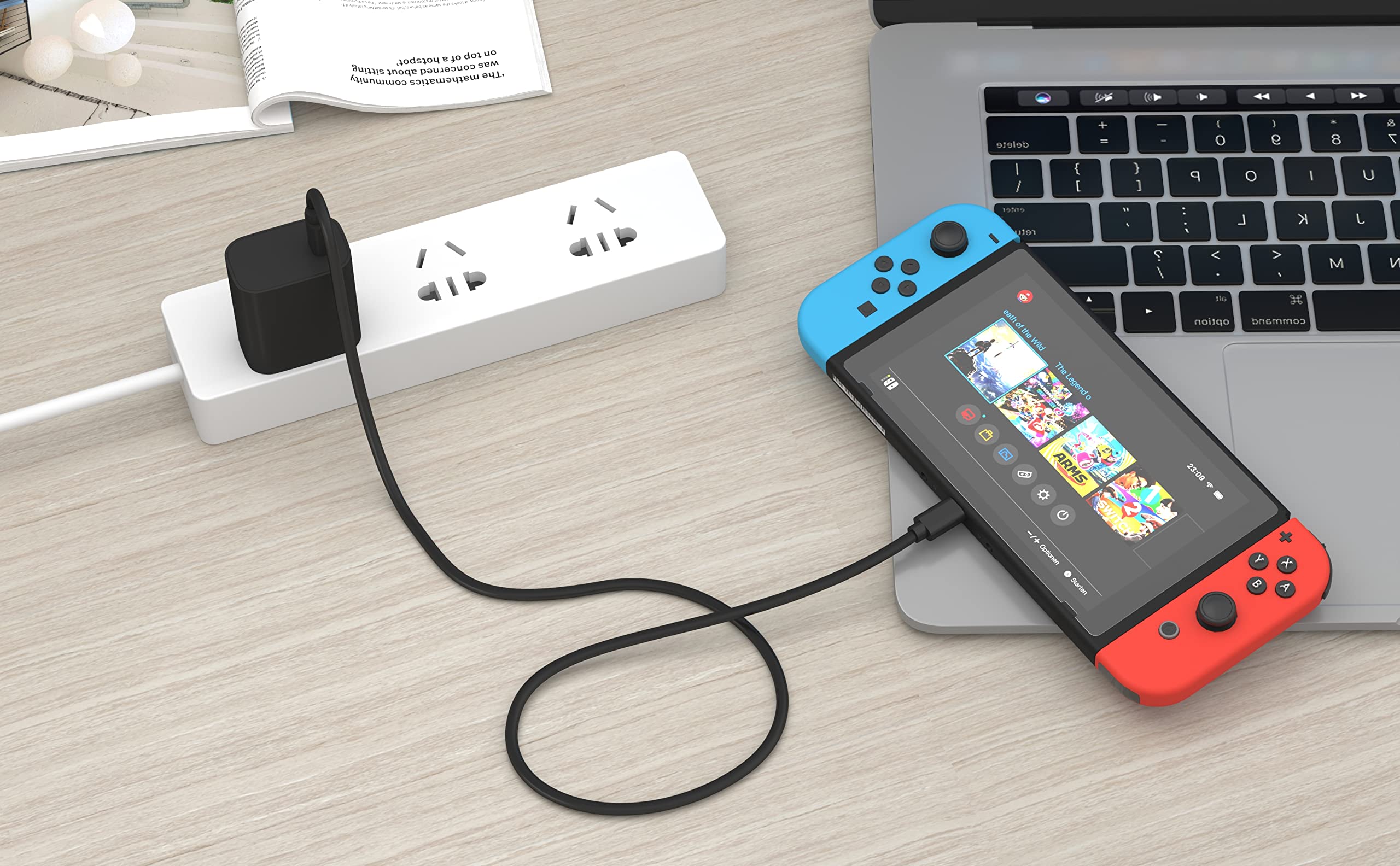 10FT USB-C Charging Cable for Nintendo Switch/Switch Lite/Switch OLED - Fast PD Charger, Extra Long Replacement Power Cord - Perfect for Gaming, Travel & Home Use