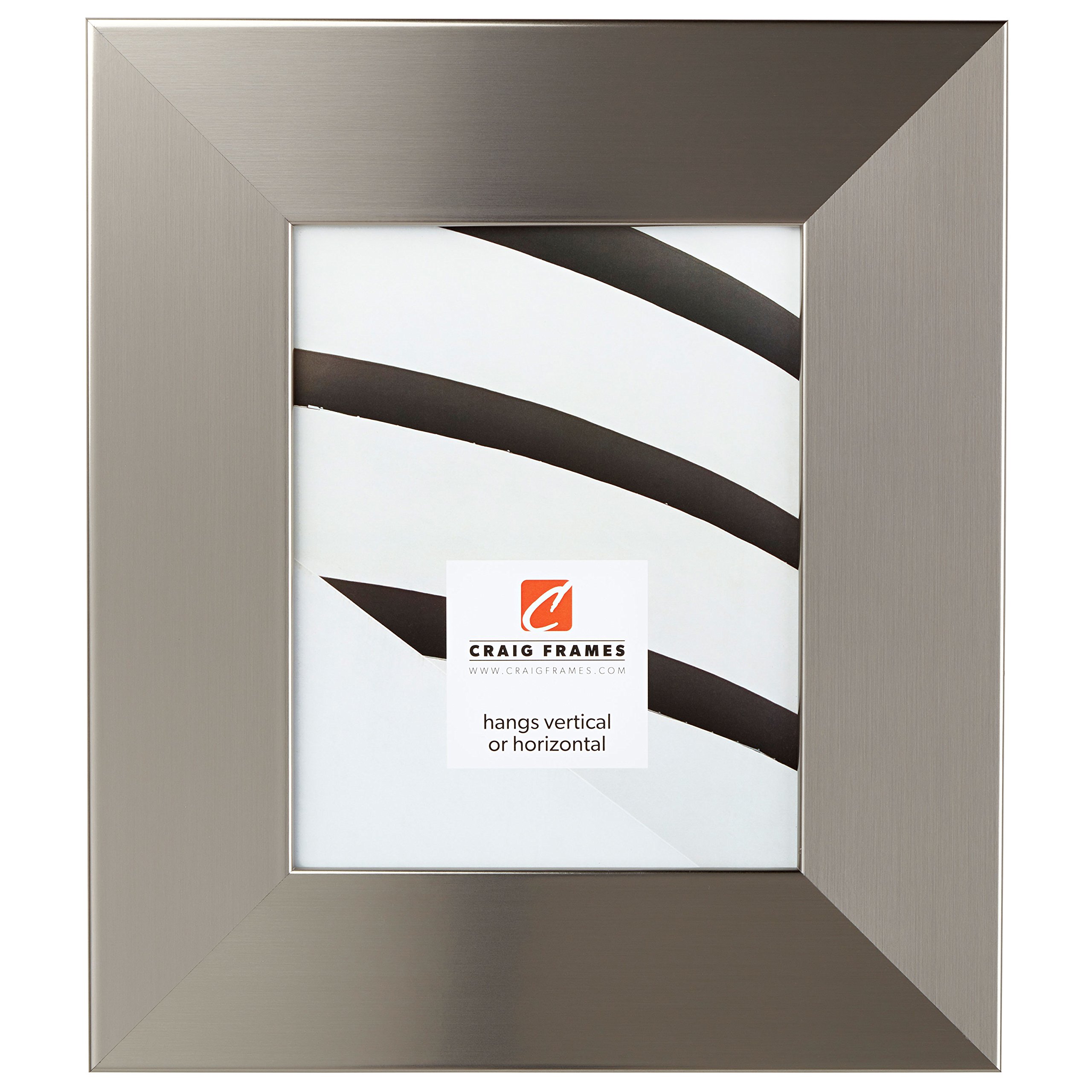 Craig Frames Bauhaus - Modern Silver Picture Frame 24x24 Inches - Perfect for Wall Art, Home Decor & Office Display