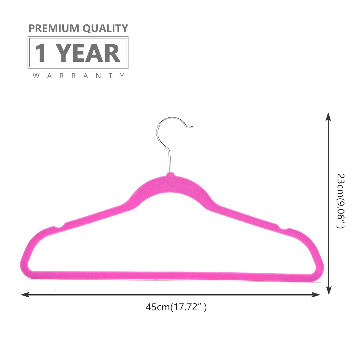 Premium Velvet Hangers - 50 Pack Heavy Duty Non-Slip Closet Organizers with Chrome Hooks - Space Saving Clothes Hangers for Suits, Dresses & Coats (Pink) - Perfect for Wardrobe Organization & Closet Storage Solutions
