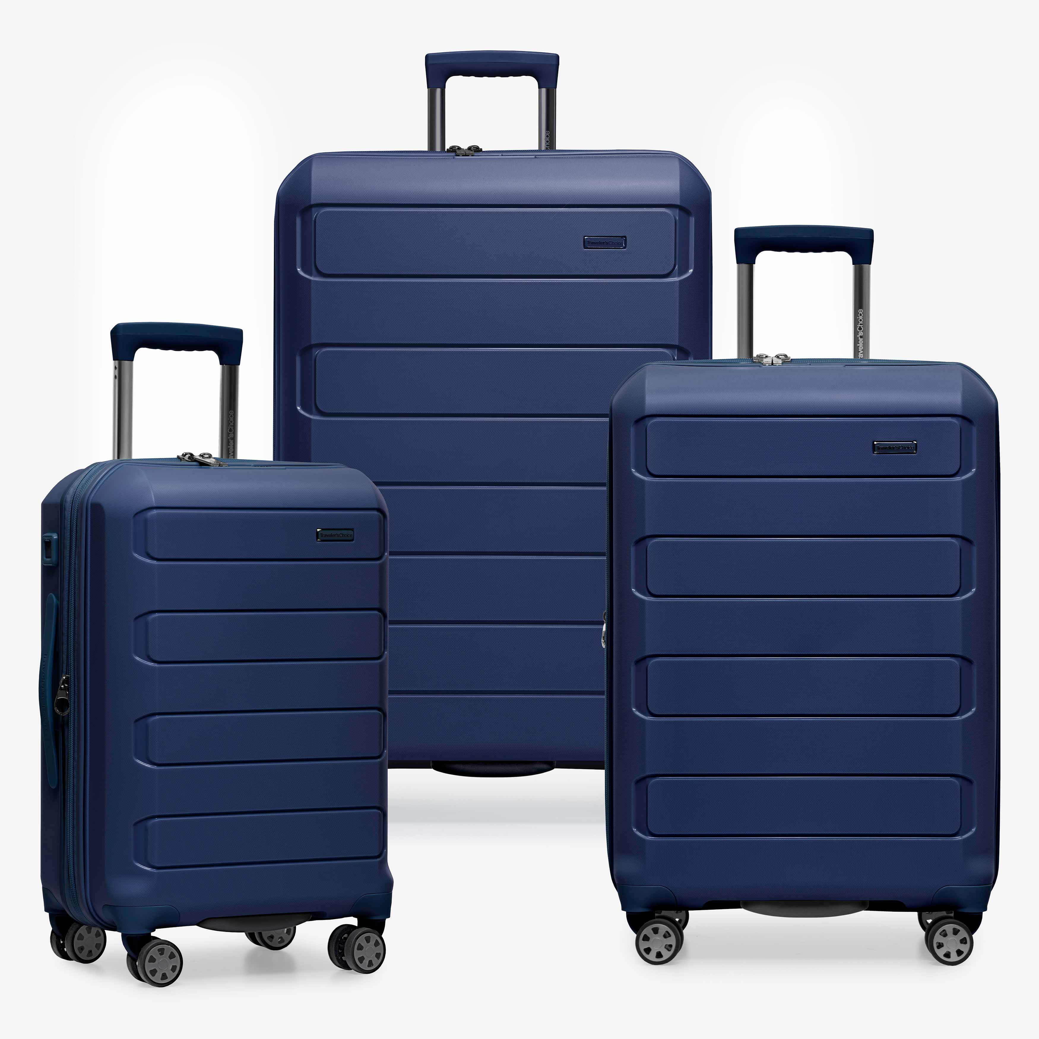 Pagosa 3 Piece Luggage Set - Lightweight Spinner Suitcase with TSA Lock - Perfect for Travel, Business Trips & Vacations