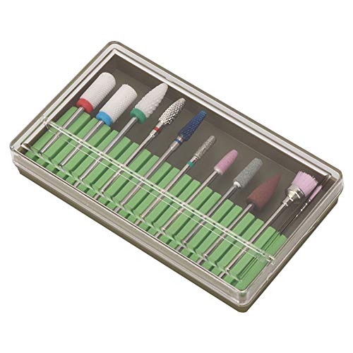 A K Homes - Rust-Resistant Nail Drill Bit Set for Professional & Home Manicures | High-Quality Grinding Head Set BH-06 | Perfect for Nail Salons, DIY Nail Care & Beauty Enthusiasts