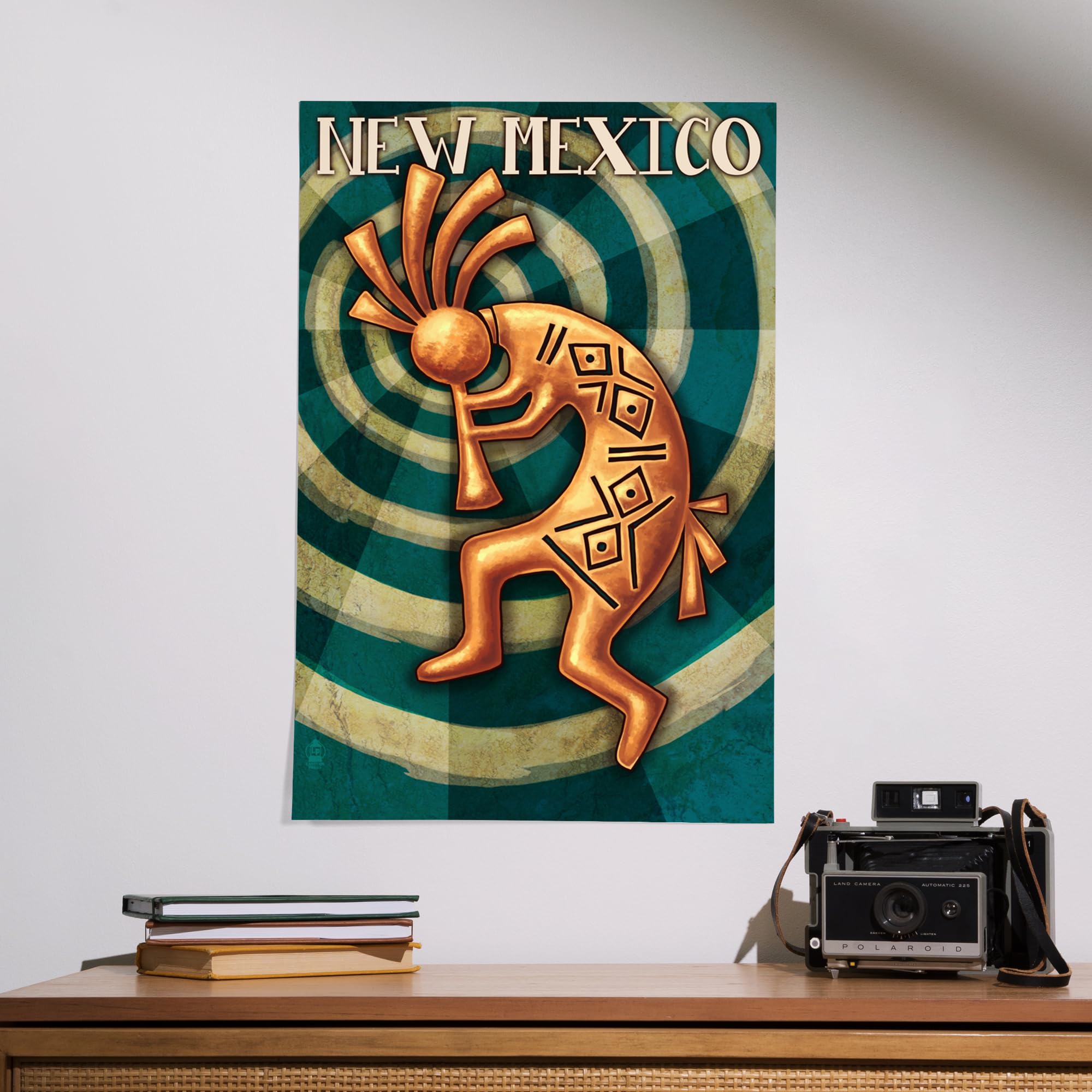 Lantern Press 16x24 Inch Giclee Art Print - Kokopelli Southwest Native American Wall Decor for Living Room, Bedroom & Office | New Mexico Landscape Artwork