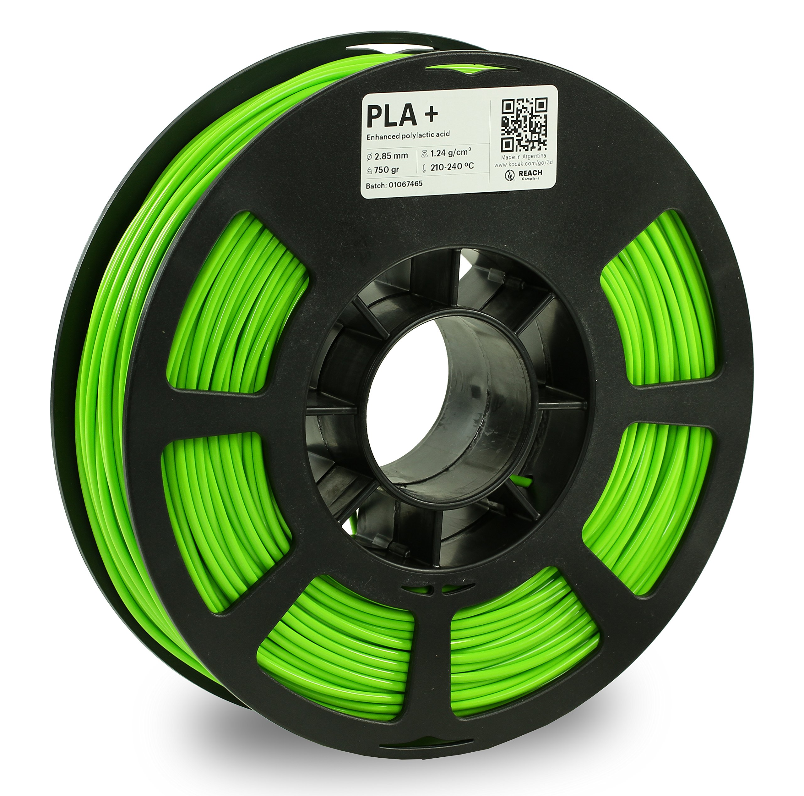KODAK PLA Plus 3D Printer Filament - 2.85mm Diameter, 750g (1.7lbs) Spool, High-Quality Light Green Filament for Smooth 3D Printing - Perfect for DIY Projects, Prototyping, and Home Decor