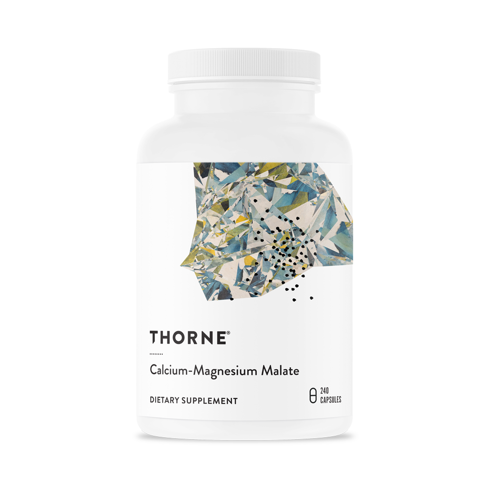 Thorne Calcium Magnesium Malate (M277) Supplement - Supports Bone Health, Muscle Function & Sleep - Vegan, Non-GMO - for Active Lifestyles & Wellness Routines