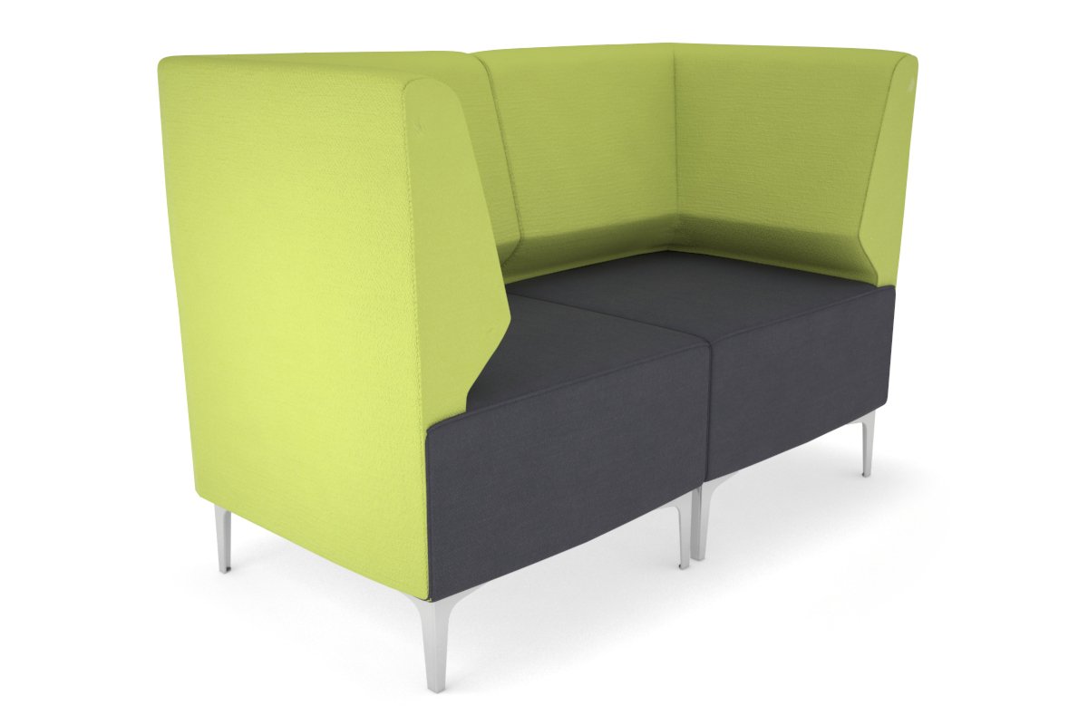Mondo 2 Seater Corner Lounge Sofa - Modern L-Shaped Sectional Couch for Living Room, Small Space & Apartment - Comfortable Fabric Upholstery with Soft Cushions - Perfect for Relaxing, Entertaining & Movie Nights