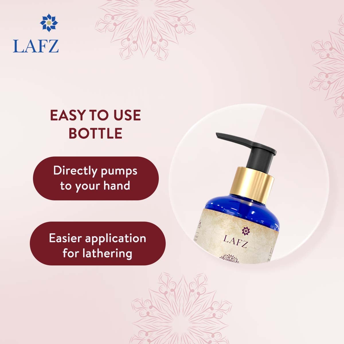 Lafz Hair Shampoo 200ml with Apple Cider Vinegar & Argan Oil - Sulfate Free & Nourishing for Dry, Damaged Hair - Perfect for Daily Use & Scalp Care