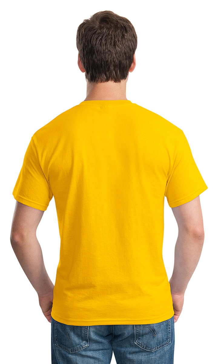 Gildan Men's G180 Heavy Cotton T-Shirt - Soft Comfort Fit Crewneck Tee for Casual Wear, Workout & Everyday Use