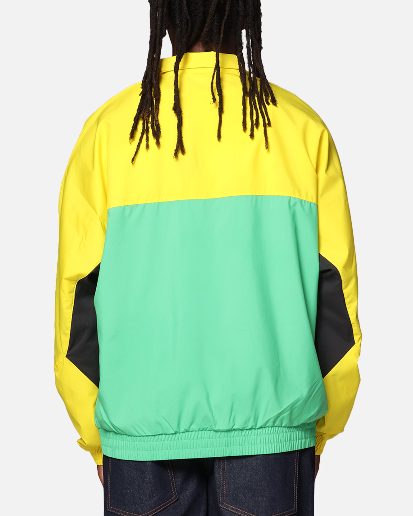 Adidas Originals Green and Yellow Track Jacket for Men - Lightweight Athletic Hoodie for Running, Gym & Casual Wear