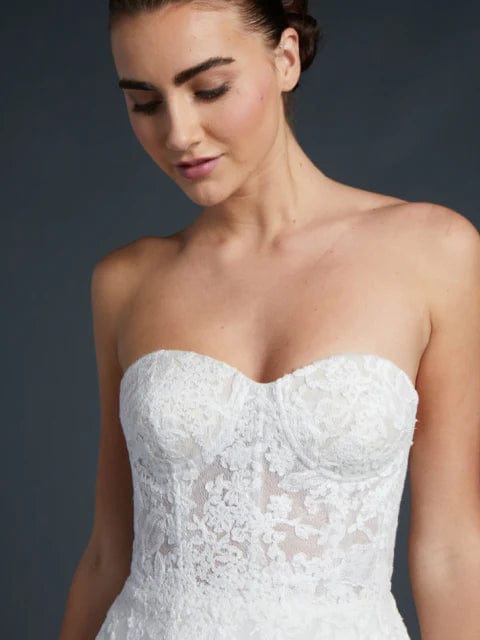 Blue Willow by Anne Barge Costa - Size 12 Wedding Dress | Elegant A-Line Gown for Bridal Ceremonies & Formal Events