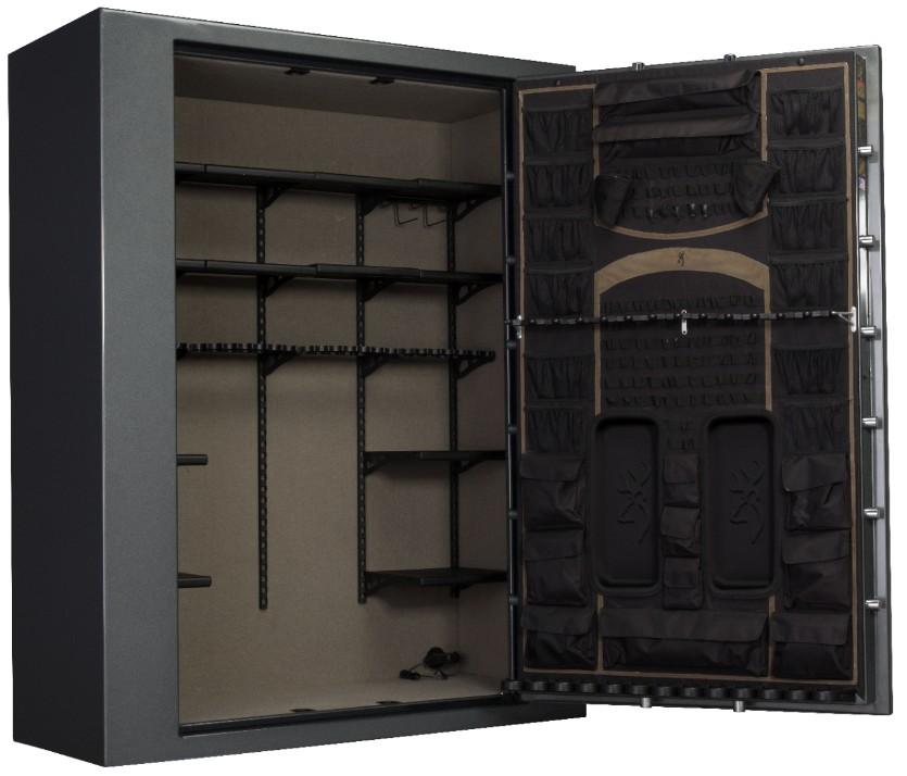 Browning SR65T Silver Series Gun Safe - 64 Gun Capacity, Fireproof & Secure Digital Lock - Ideal for Home, Office & Hunting Safety Storage