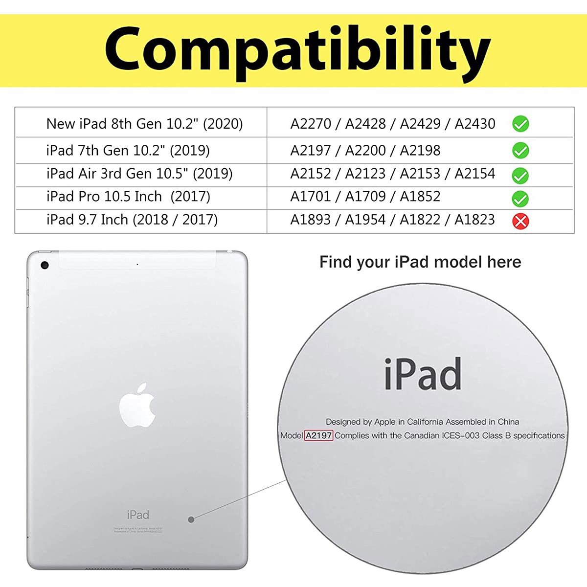 Premium Auto Wake/Sleep Smart Case with Adjustable Stand for iPad 10.2