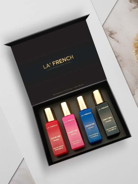 LA' French Luxury Perfume Gift Set for Women - Long Lasting Fragrance Combo, Set of 4 (20g Each) - Perfect for Birthdays, Anniversaries & Special Occasions
