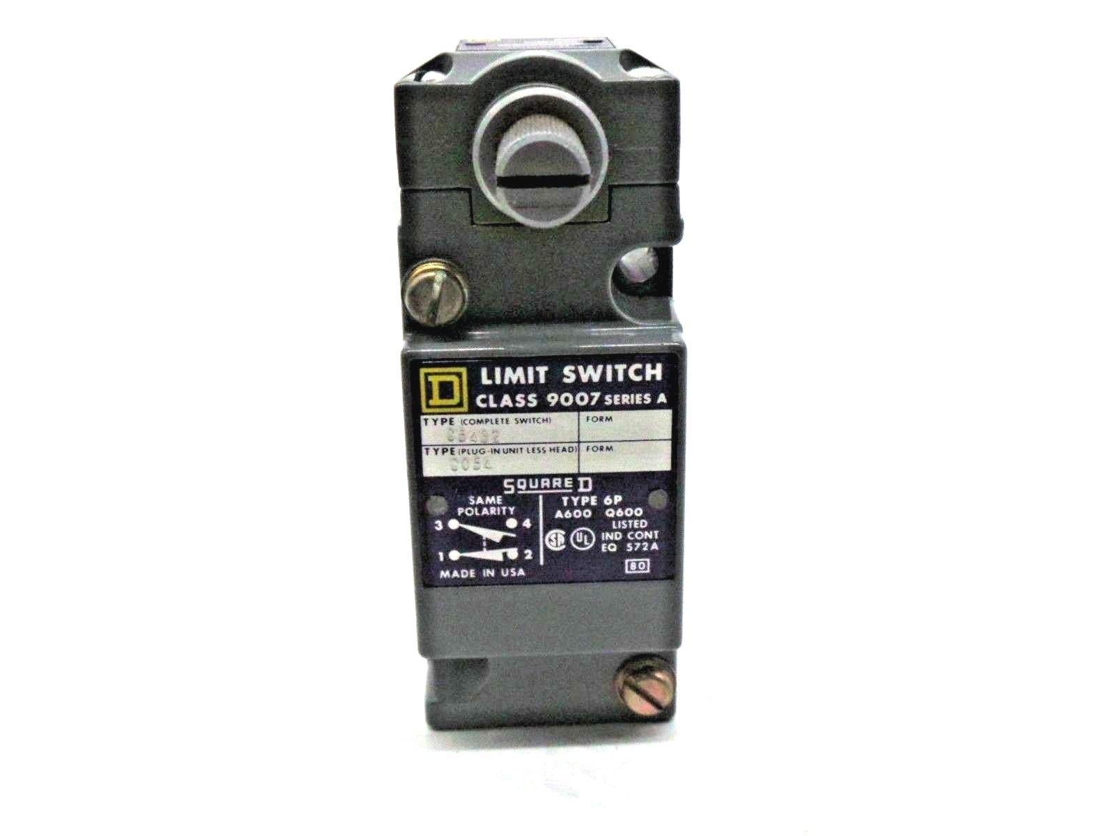 Square D 9007-C54B2 Limit Switch Series A 9007C54B2 - Heavy Duty Industrial Limit Switch for Automation & Machinery Control