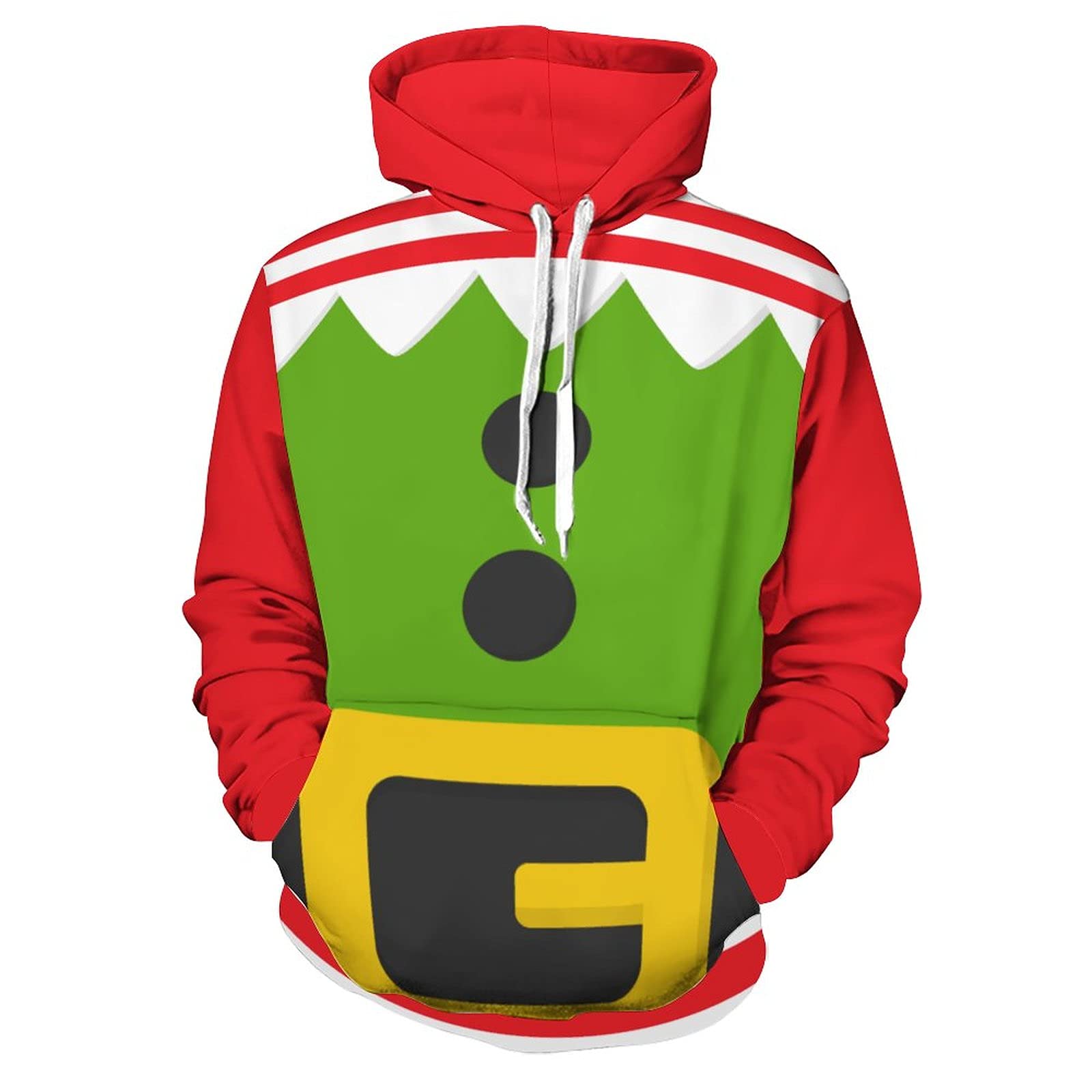 Men's Fashion Hoodie Sweatshirt - Christmas Novelty Pullover Long Sleeve with Front Pocket | Casual Winter Wear, Holiday Gift for Men, Streetwear Style