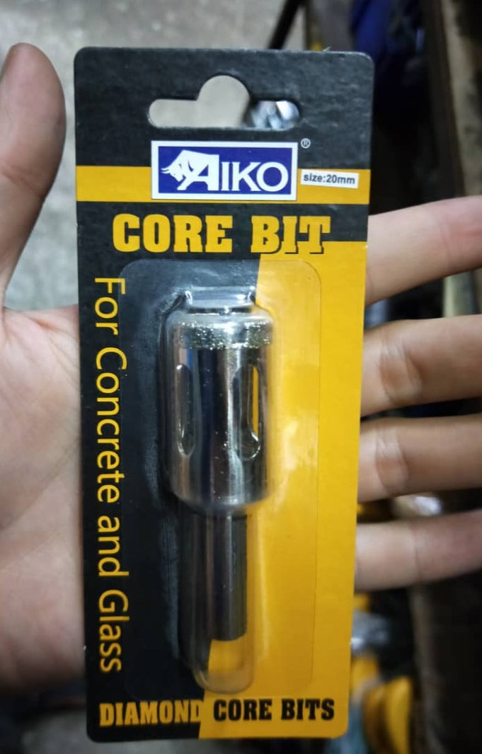 20MM Diamond Hole Saw for Concrete & Glass - Aiko DCB EDCB A20 - Perfect for Drilling Tiles, Ceramics, and Stone in Home Renovation Projects