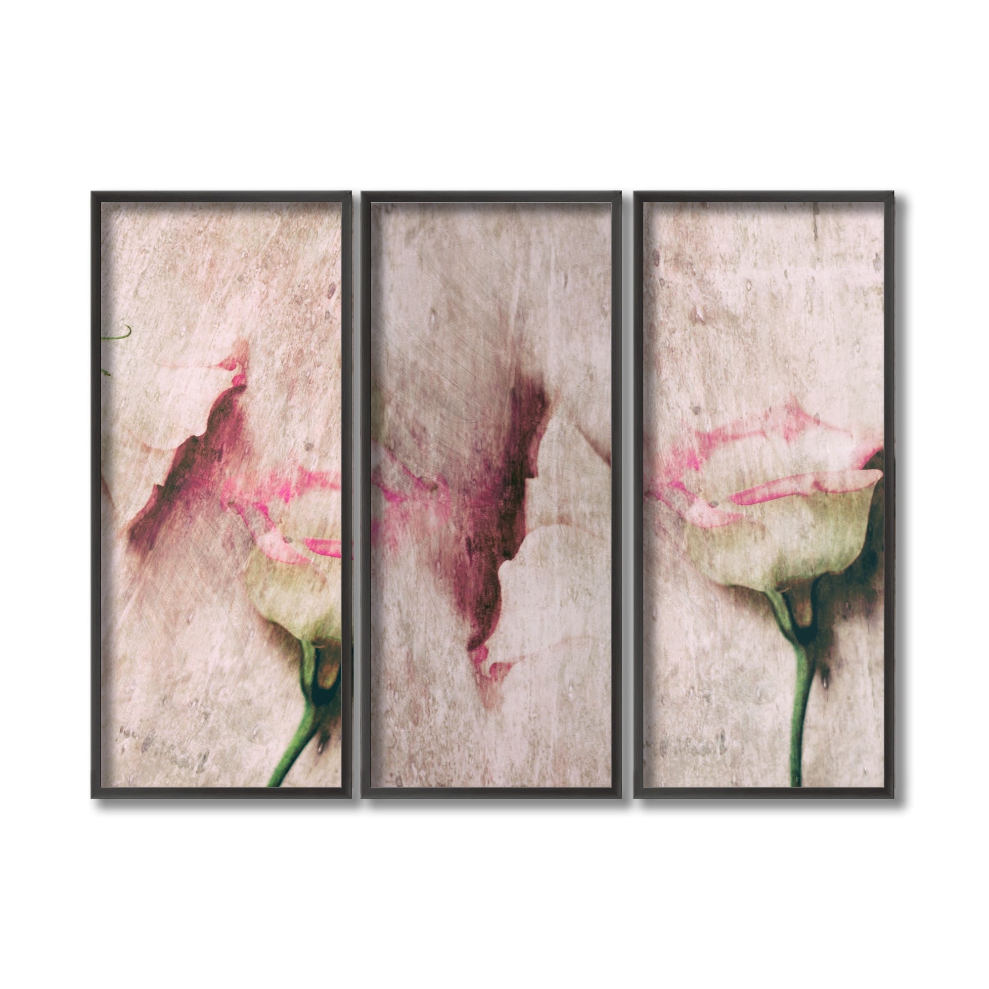 Abstract Lovers Framed 3-Piece Wall Art Set by Delphine Devos - Modern Canvas Paintings for Living Room, Bedroom & Office Decor