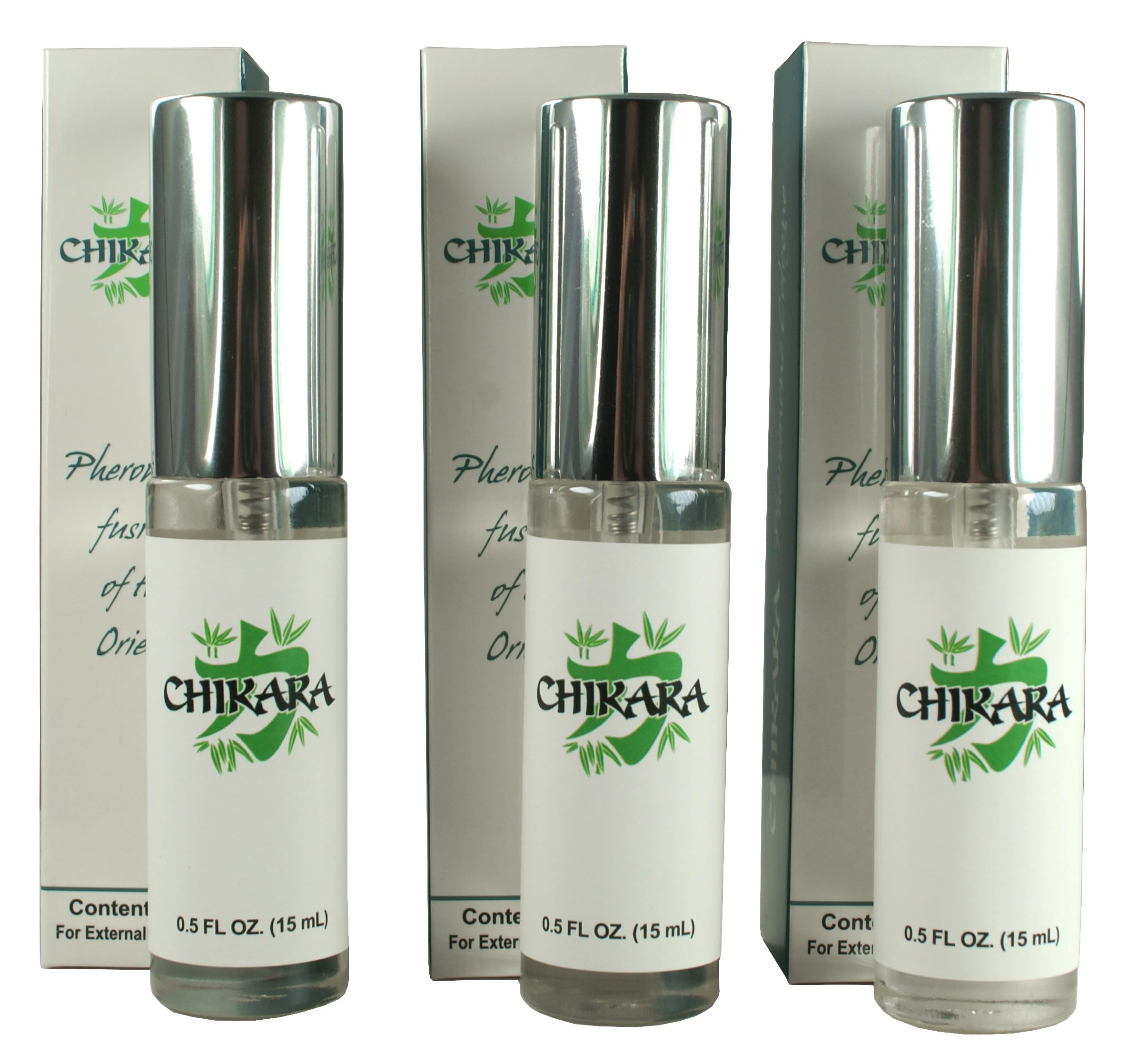 Chikara Pheromone Cologne for Men - 3 Pack | Attract Women & Boost Confidence | Perfect for Dates, Nightlife & Special Occasions