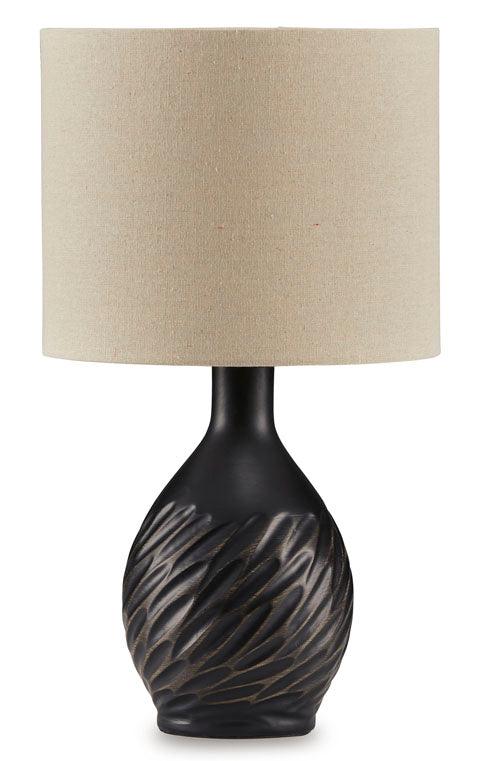 Garinton Black Lamp L180184 - Modern LED Desk Light for Home Office, Study & Reading - Energy Efficient Task Lighting with Adjustable Brightness