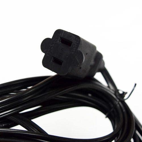 24 Socket Outdoor Commercial String Light Set - 54 FT Black Cord with 0.8W Shatterproof LED Bulbs, Weatherproof SJTW - 2-Prong Plug for Patio, Garden, Restaurant, and Backyard Decor by PaperLanternStore.com