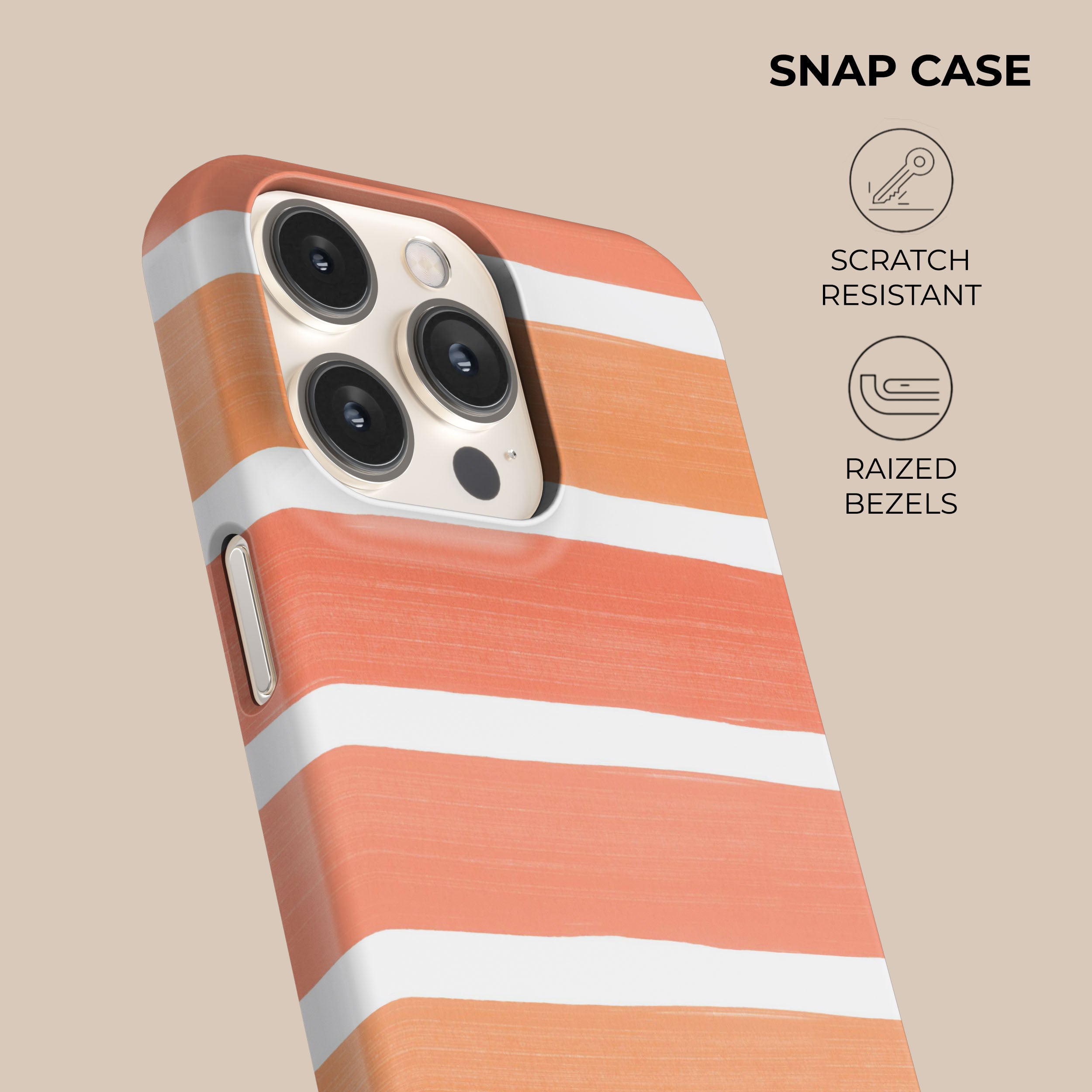 Sunset Stripes Phone Case for iPhone & Samsung - Stylish Protective Cover with Grip - Perfect for Daily Use, Travel & Outdoor Activities